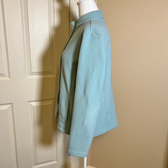 Vintage L.L. Bean Polartec Fleece Cardigan Light Blue Size Large VGUC - Picture 5 of 10